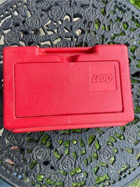 Vintage LEGO Red Portable Storage Case with Carry Handle